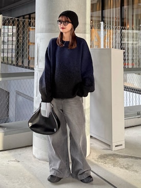 「アイテム（サングラス）」を使った、mayさん（レディース・164cm）の秋コーディネート