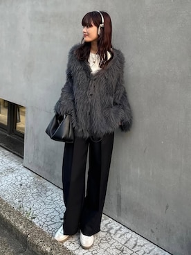 「アイテム（カーディガン/ボレロ）」を使った、mayさん（レディース・164cm）の秋コーディネート