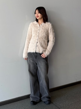 「アイテム（ニット/セーター）」を使った、mayさん（レディース・164cm）の秋コーディネート