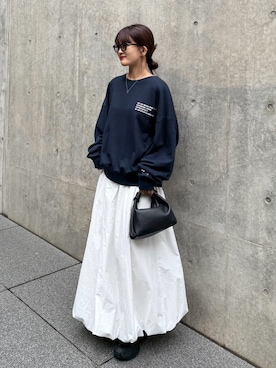 「アイテム（スウェット）」を使った、mayさん（レディース・164cm）の秋コーディネート