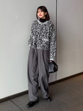 「アイテム（カーディガン/ボレロ）」を使った、mayさん（レディース・164cm）の秋コーディネート