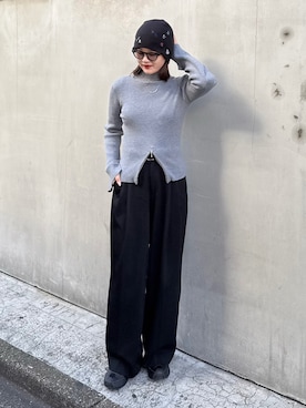 「アイテム（サングラス）」を使った、mayさん（レディース・164cm）の秋コーディネート