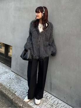 「アイテム（トートバッグ）」を使った、mayさん（レディース・164cm）の秋コーディネート