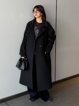 「アイテム（サングラス）」を使った、mayさん（レディース・164cm）の秋コーディネート