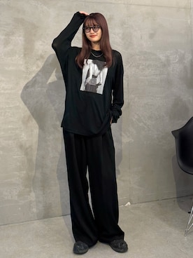 「アイテム（スラックス）」を使った、mayさん（レディース・164cm）の夏コーディネート
