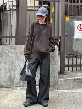 「アイテム（ファッション雑貨）」を使った、mayさん（レディース・164cm）の秋コーディネート