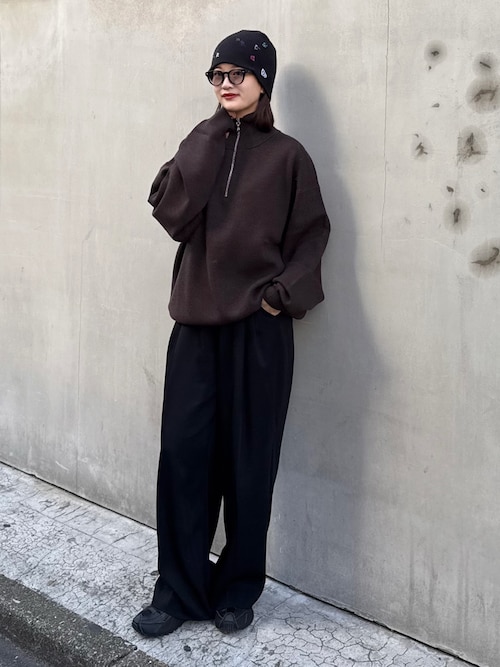 3キロ見え》2タックベーシックワイドパンツ（スラックス）｜Lui's