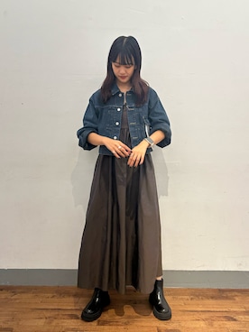 「Lui's（ルイス）のアイテム（ワンピース/ドレス）」を使った、mayさん（レディース・164cm）の秋コーディネート