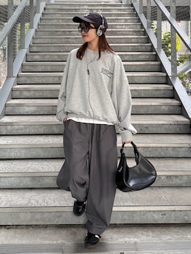 「アイテム（スウェット）」を使った、mayさん（レディース・164cm）の秋コーディネート