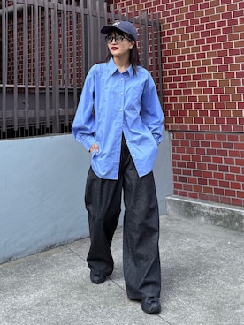 「アイテム（サングラス）」を使った、mayさん（レディース・164cm）の秋コーディネート