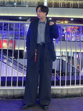 「アイテム（キーケース/キーアクセサリー）」を使った、しょう/ SHOさん（メンズ・162cm）の秋コーディネート