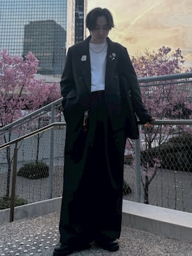 「アイテム（財布/小物）」を使った、しょう/ SHOさん（メンズ・162cm）の春コーディネート