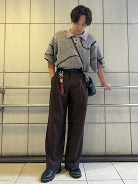 「アイテム（キーケース/キーアクセサリー）」を使った、しょう/ SHOさん（メンズ・162cm）の秋コーディネート