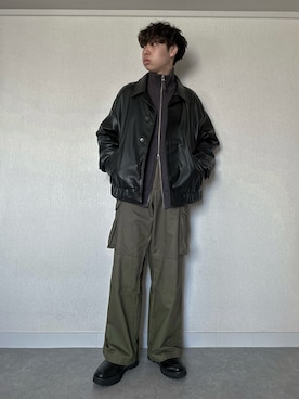 「アイテム（カーディガン/ボレロ）」を使った、しょう/ SHOさん（メンズ・162cm）の秋コーディネート