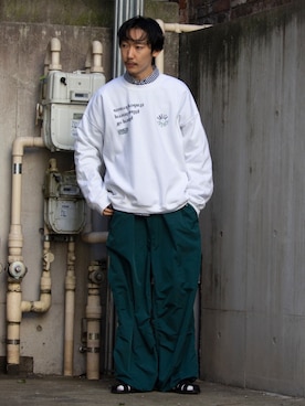 須山さん(メンズ・177cm)の冬コーディネート