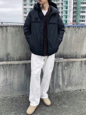 「SMITH'S（スミス）のアイテム（パンツ）」を使った、須山さん（メンズ・177cm）の秋コーディネート