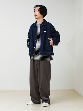 須山さん(メンズ・177cm)の秋コーディネート