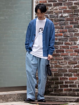 須山さん(メンズ・177cm)の春コーディネート