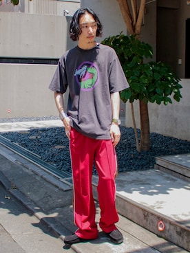 須山さん（メンズ・177cm）の夏コーディネート