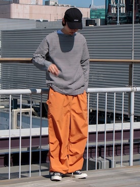 須山さん(メンズ・177cm)の春コーディネート