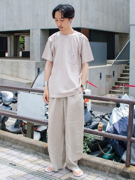 須山さん(メンズ・177cm)の夏コーディネート