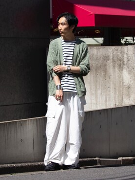 須山さん(メンズ・177cm)の春コーディネート
