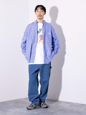 「ミッキー」｜須山さん（メンズ・177cm）の秋コーディネート
