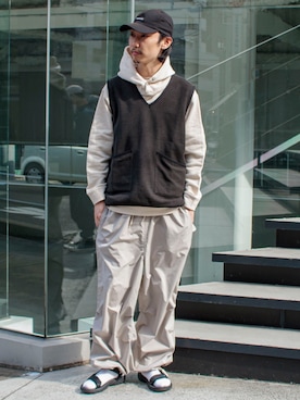 須山さん（メンズ・177cm）の春コーディネート