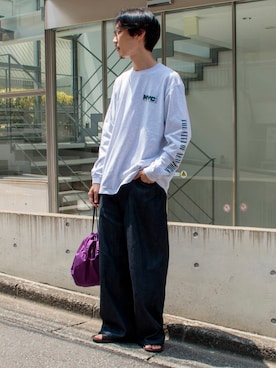 須山さん（メンズ・177cm）の夏コーディネート