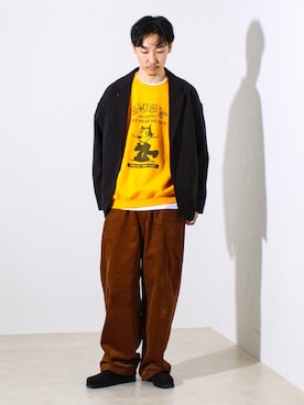 「アイテム（ジャケット/アウター）」を使った、須山さん（メンズ・177cm・30代）の秋コーディネート