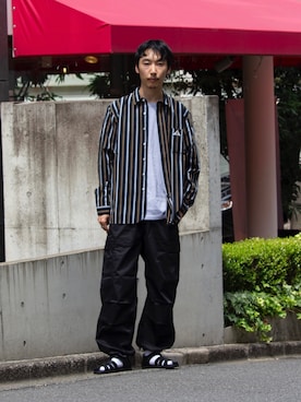 須山さん(メンズ・177cm)の夏コーディネート