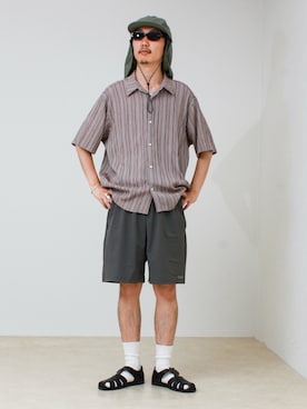 須山さん(メンズ・177cm)の夏コーディネート