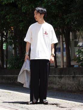 須山さん(メンズ・177cm)の春コーディネート