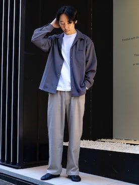 須山さん(メンズ・177cm)の秋コーディネート