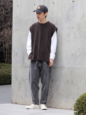 須山さん（メンズ・177cm）の冬コーディネート