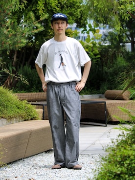須山さん（メンズ・177cm）の夏コーディネート