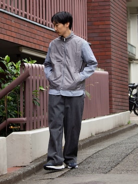 須山さん(メンズ・177cm)の春コーディネート