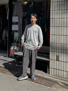 「New Balance」｜須山さん（メンズ・177cm）の秋コーディネート