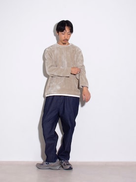 「New Balance」｜須山さん（メンズ・177cm）の秋コーディネート