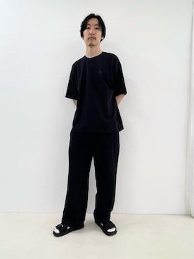 「KELTY（ケルティ）のアイテム」を使った、須山さん（メンズ・177cm）の春コーディネート