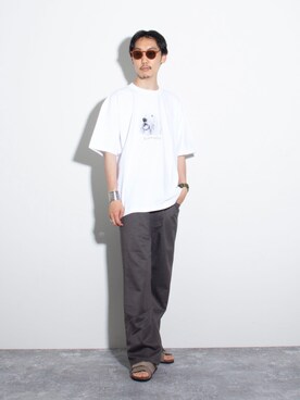 須山さん(メンズ・177cm)の夏コーディネート