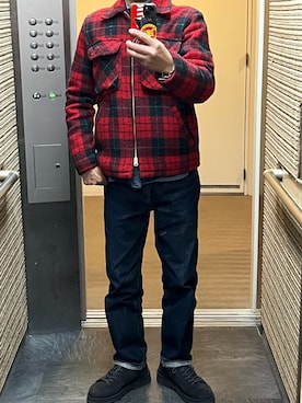 「FULLCOUNT（フルカウント）のアイテム」を使った、cacchiさん（メンズ・165cm）の冬コーディネート