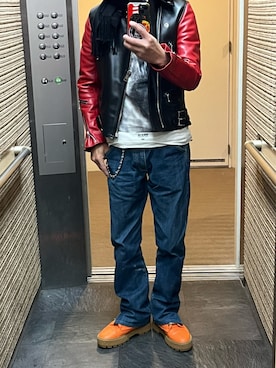 「HERMES（エルメス）のアイテム」を使った、cacchiさん（メンズ・165cm）の冬コーディネート