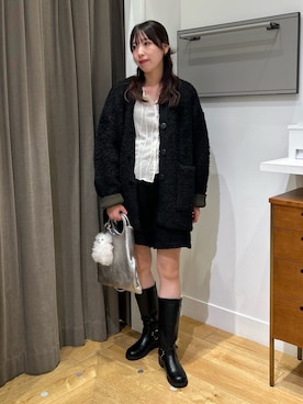 「アイテム（キーホルダー、ホワイト系）」を使った、みゆさん（レディース・160cm）の秋コーディネート