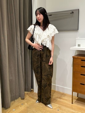 「ROSE BUD（ローズバッド）のアイテム（トップス）」を使った、みゆさん（レディース・160cm）の春コーディネート