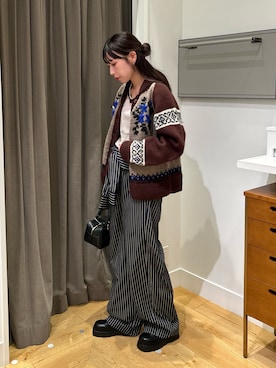 「アイテム（つなぎ/オールインワン）」を使った、みゆさん（レディース・160cm）の秋コーディネート