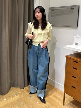 「ROSE BUD（ローズバッド）のアイテム（パンツ）」を使った、みゆさん（レディース・160cm）の春コーディネート