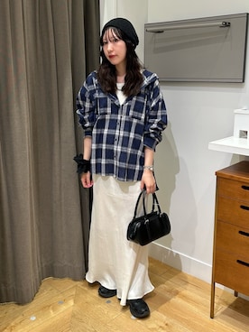 「ROSE BUD（ローズバッド）のアイテム（トップス）」を使った、みゆさん（レディース・160cm）の春コーディネート