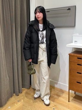 「アイテム（つなぎ/オールインワン、ホワイト系）」を使った、みゆさん（レディース・160cm）の秋コーディネート