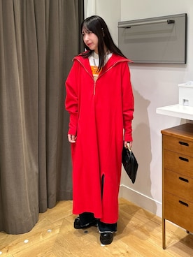 「スウェットワンピース」｜みゆさん（レディース・160cm）の秋コーディネート